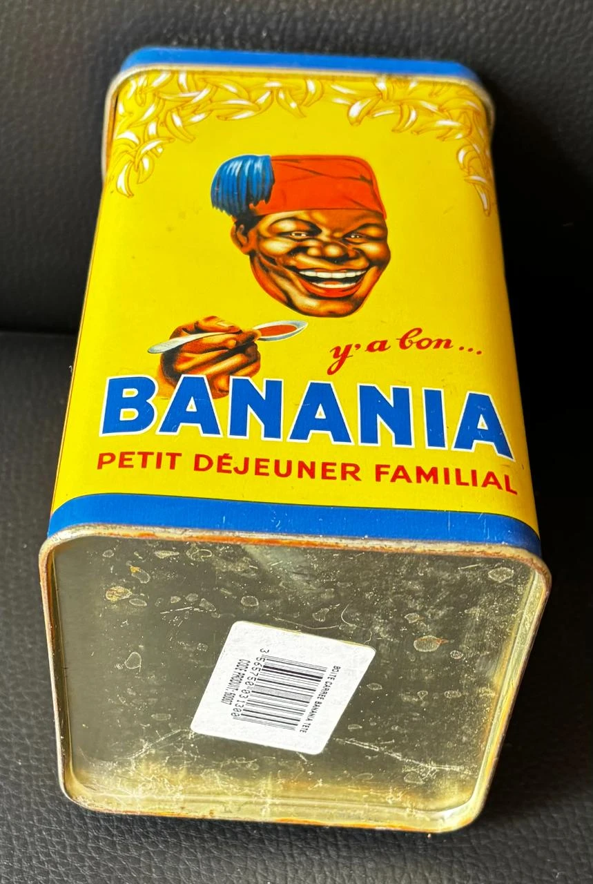 ❂ Former BANANIA Metal Box "Family Breakfast" - Lithographed Tinplate – photo 6